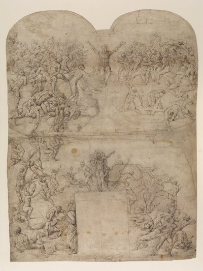 Laatste Oordeel (naar Michelangelo) (recto) door Michelangelo (after) Buonarroti