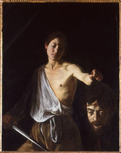 David met het Hoofd van Goliath, 1609-1610 door Michelangelo Caravaggio