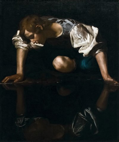 Narcissus door Michelangelo Merisi da Caravaggio