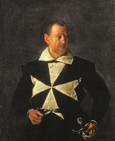 Portret van een ridder van Malta, mogelijk Fra Antonio Martelli door Michelangelo Merisi da Caravaggio