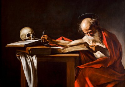 Sint Girolamo 1605 - 1606 door Michelangelo Merisi da Caravaggio