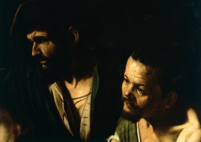 De geseling van Christus (detail) door Michelangelo Merisi da Caravaggio
