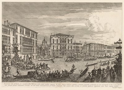 Gezichten van Venetië: De Regatta door Michele Marieschi