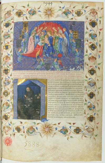 Genealogie van de Visconti (BNF, ms lat. 5888) btv1b10020318d, f13 door Michelino Molinari da Besozzo