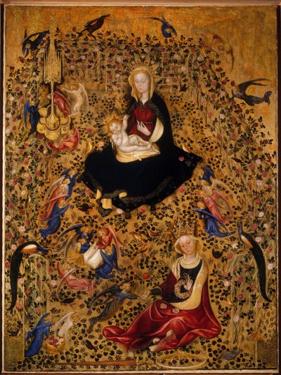 De Madonna van de Rozentuin, ca. 1425 door Michelino da Besozzo