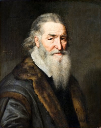 Portret van een Tachtigjarige Man, 1624 door Michiel Jansz van Miereveld