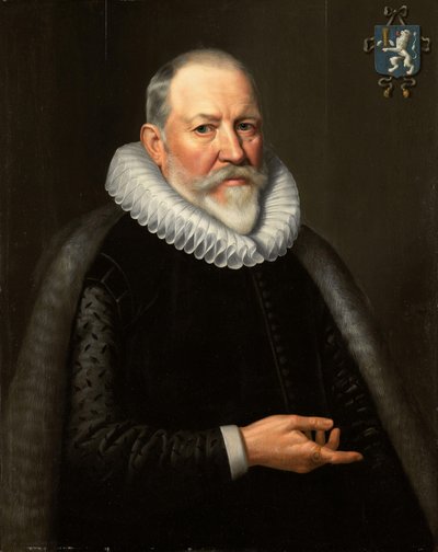 Portret van Maerten Ruychaver (1545-1626) door Michiel Jansz van Mierevelt (copy after)
