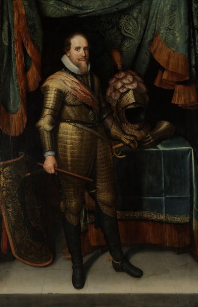 Portret van Maurits (1567-1625), Prins van Oranje door Michiel Jansz van Mierevelt
