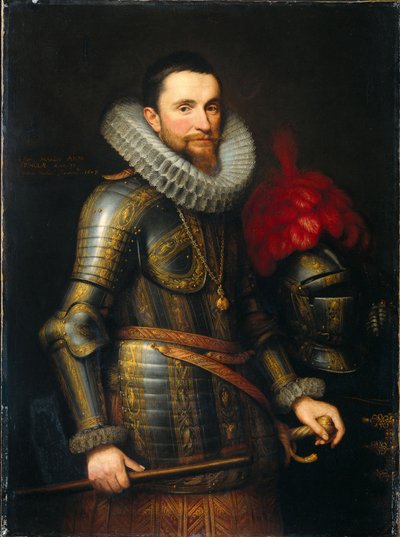 Portret van Ambrosio Spinola 1569-1630, 1609 door Michiel Jansz van Mierevelt