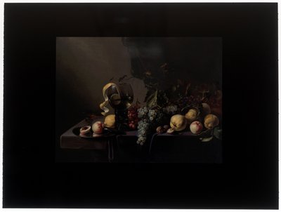Stilleven met fruit en druiven door Michiel Simons