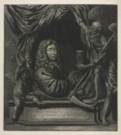 Zelfportret, 1685 door Michiel van Musscher