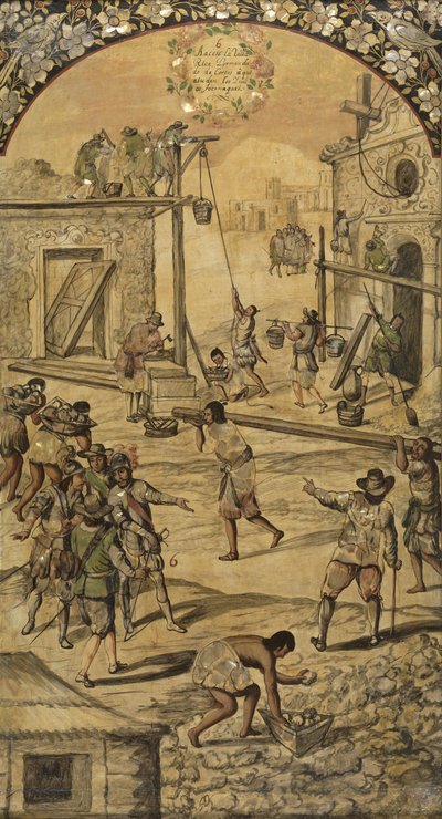 De verovering van Mexico door Hernan Cortes door Miguel and Juan Gonzalez