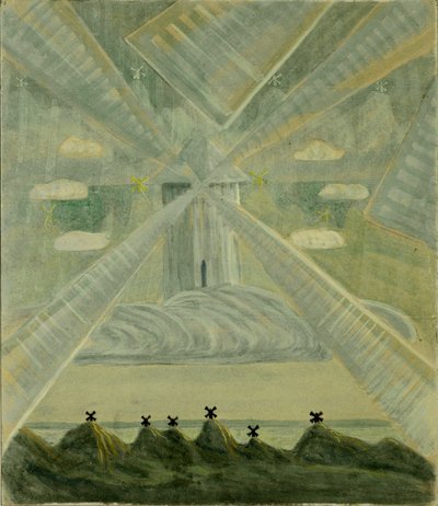 Andante Sonata II, 1907 door Mikalojus Konstantinas Čiurlionis