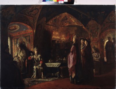 De woning van de tsarina door Mikhail Petrovich Klodt