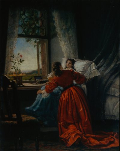 De Zieken Bezoeken, 1885 door Mikhail Petrovich Klodt Baron