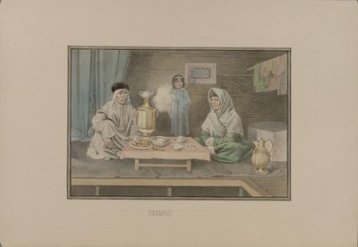 Tataarse vrouwen door Mikhail Stepanovich Znamensky