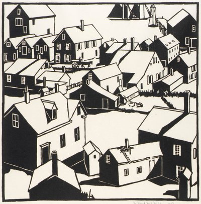 De stad door Mildred McMillen