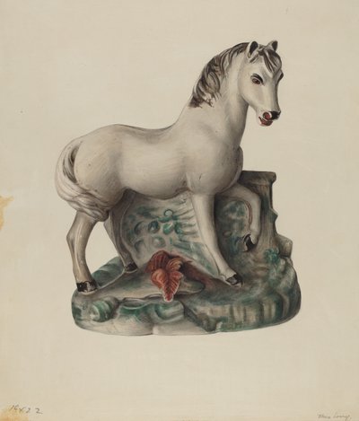 Chalkware Horse door Mina Lowry