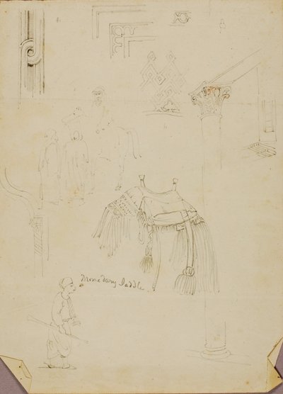 Dromedaris Zadel/Studies door Miner Kilbourne Kellogg