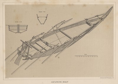 Japans Boot, 1855 door Miner Kilbourne Kellogg