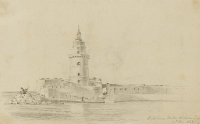 Vuurtoren, Civitavecchia door Miner Kilbourne Kellogg
