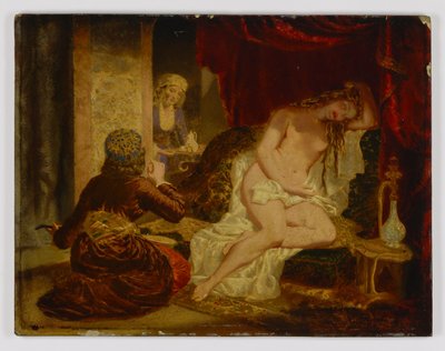 Oosterse prinses na het bad door Miner Kilbourne Kellogg