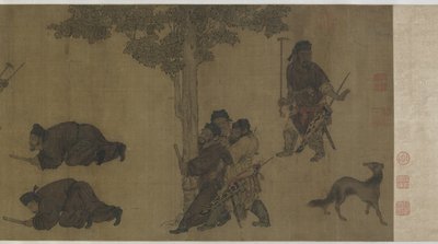 Waarschuwen in Kettingen door Ming Dynasty Chinese School