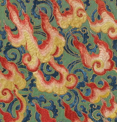 Detail van Keizerlijk Geborduurde Zijde Thangka door Ming Dynasty Chinese School