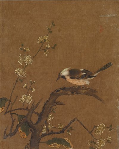 Tien afbeeldingen van vogels en bloemen (kleur op zijde) door Ming Dynasty Chinese School