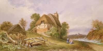 Bij Christchurch, Hampshire, 1874 door Miss Lorimer