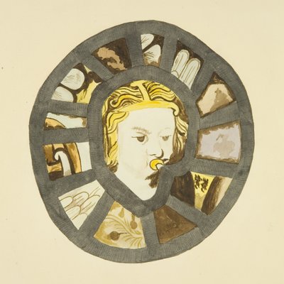 Glas-in-lood uit de kapel van Canynges door Miss Martha Bird