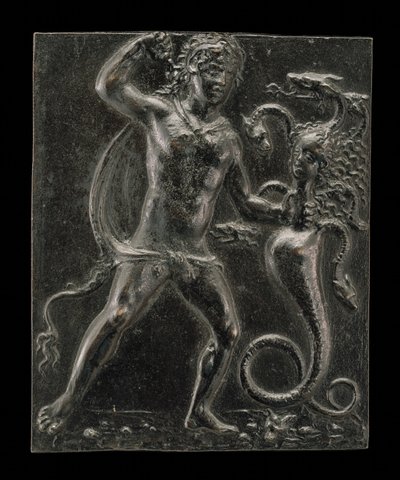 Hercules en de Lernaeaanse Hydra, eind 15e - begin 16e eeuw door Moderno
