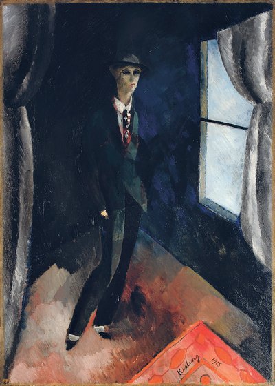 Man voor het raam door Moise Kisling