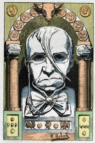 Portret van Emile de Girardin, Franse journalist, publicist en politicus 1806-1881 door Moloch