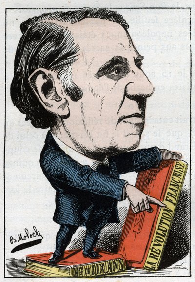 Portret van Louis Blanc (1811 - 1882), Franse politicus en historicus door Moloch