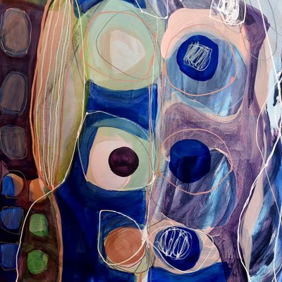 Rustige abstracte vormen door Monika Riethmueller