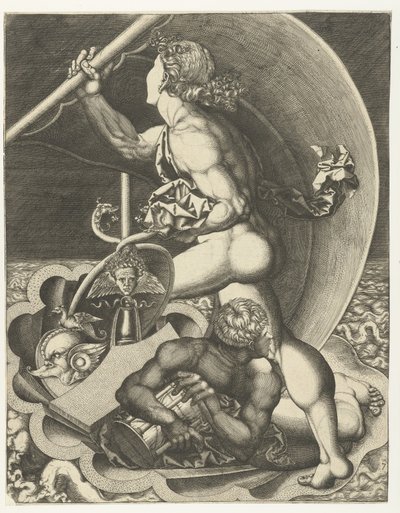 Allegorie van Tijd en Fortuin door Monogrammist AC