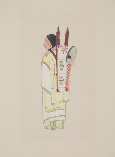 Kiowa-squaw door Monroe Tsatoke