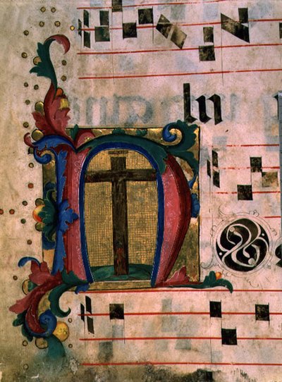Ms 543 f.121v Geïllustreerde initiaal 