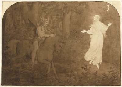 De verschijning in het bos door Moritz Ludwig von Schwind