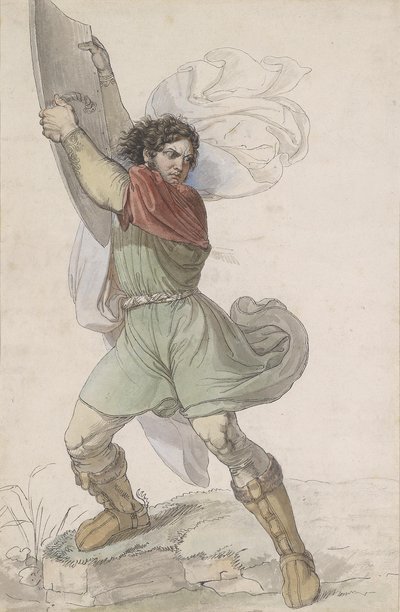 Moritz Michael Daffinger Wilhelm Tell door Moritz Michael Daffinger