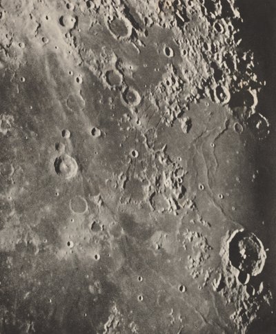 Foto Lunar Capuanus - Bouillaud - Gassendi, 1896 (foto) door Moritz & Puiseux Pierre Henri (1855-1928) Loewy