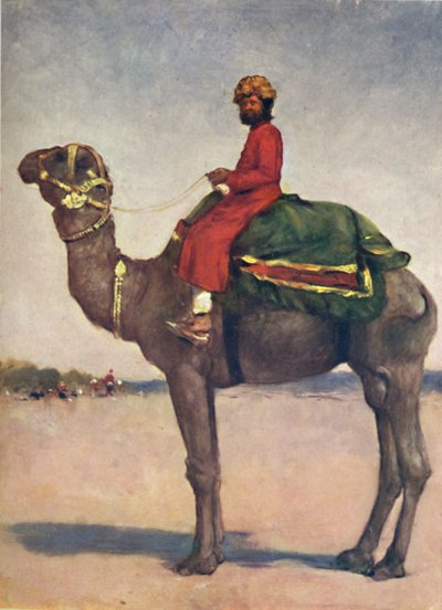 Een Kameelrijder uit Kota door Mortimer L Menpes