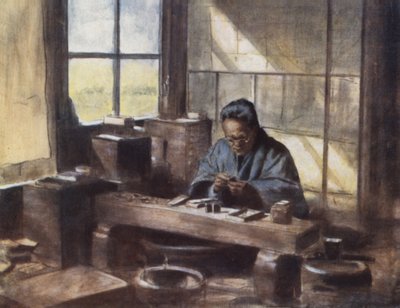 Een Cloisonne Werker door Mortimer Ludington Menpes
