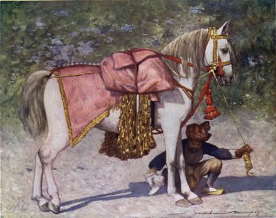 Een beroemde geleide paard in het gevolg van de Rao van Cutch door Mortimer Ludington Menpes