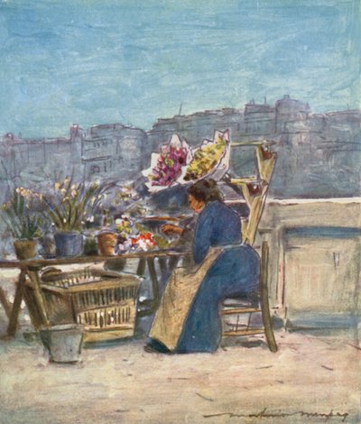 Een Bloemenkraam door Mortimer Ludington Menpes