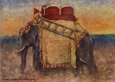 Een olifant uit Centraal-India door Mortimer Ludington Menpes