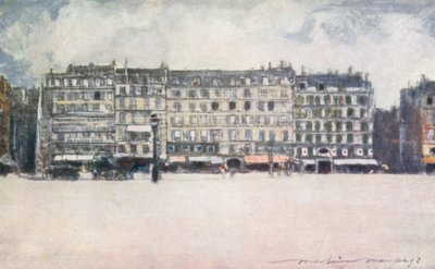 Op het plein van het stadhuis door Mortimer Ludington Menpes