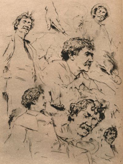 Studies van James McNeill Whistler, c1886, 1903 door Mortimer Ludington Menpes