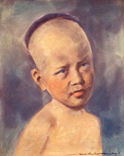 Wereldkinderen: Birmees, een baby door Mortimer Ludington Menpes